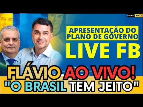 🚨 AO VIVO AGORA! FLÁVIO BOLSONARO REVELA SEU PLANO PARA GOVERNAR O BRASIL "VEM COM FÉ!"