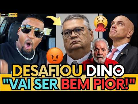 🚨 INFLUENCIADOR DE DIREITA PARTE PRA CIMA DE FLÁVIO DINO: “VOCÊ SÓ RESPEITA QUEM PODE TE ENFRENTAR?”