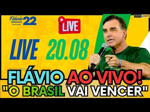 🚨AO VIVO! FLÁVIO BOLSONARO AO VIVO: DISCURSO FORTE CONTRA LULA E O PT “O BRASIL VAI VENCER!”
