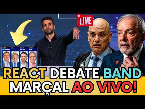 🚨AO VIVO: PABLO MARÇAL FAZ LIVE COM  REACT DEBATE PRESIDENCIAL NA BAND - VEJA COM IMAGENS AO VIVO