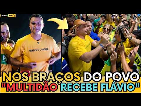 🚨 FLÁVIO BOLSONARO É RECEBIDO POR MULTIDÃO DE PATRIOTAS EM AEROPORTO