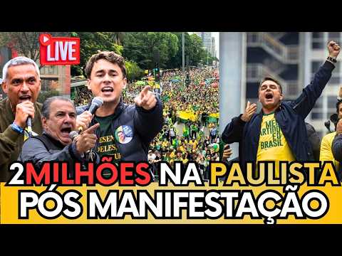🇧🇷 🔴 PÓS MANIFESTAÇÃO COM FLÁVIO BOLSONARO, PITOOLI E NIKOLAS DIRETO DA AVENIA PAULISTA!