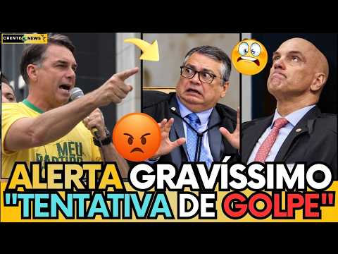 🚨ALERTA MÁXIMO! FLÁVIO BOLSONARO EM FORTE DISCURSO DIZ QUE  “DINO VAI TENTAR DAR O GOLPE!”