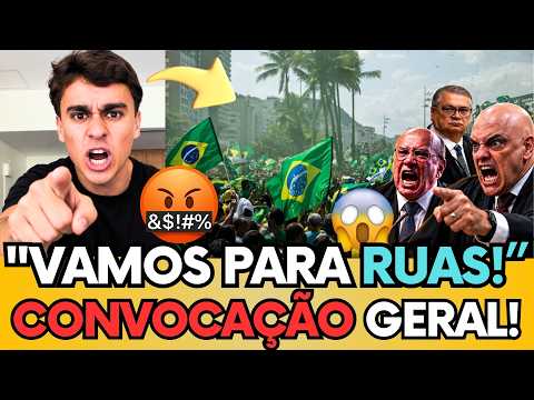 🚨REVOLTA: NIKOLAS CONVOCA POPULAÇÃO PARA AS RUAS "CHEGOU A HORA DO BRASIL SE LEVANTAR!" 1 🚨REVOLTA: NIKOLAS CONVOCA POPULAÇÃO PARA AS RUAS "CHEGOU A HORA DO BRASIL SE LEVANTAR!"