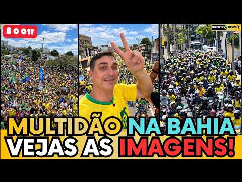 🇧🇷 IMPRESSIONANTE! FLÁVIO BOLSONARO ARRASTA MULTIDÃO NAS RUAS DA BAHIA "O NORDESTE É 22" 1 🇧🇷 IMPRESSIONANTE! FLÁVIO BOLSONARO ARRASTA MULTIDÃO NAS RUAS DA BAHIA "O NORDESTE É 22"