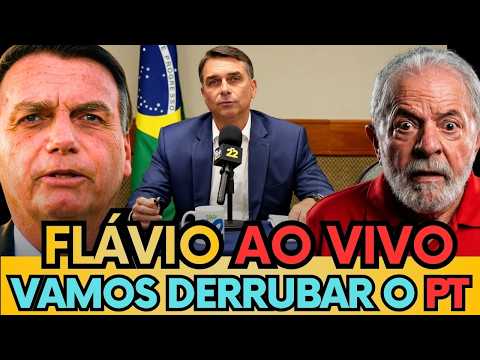 🚨URGENTE: FLÁVIO FAZ LIVE DA VITÓRIA "VAMOS DERRUBAR O PT DE LULA"