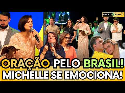 🚨 MICHELLE VAI A CULTO E LEVANTA CLAMOR PELO BRASIL "O BEM VAI VENCER O MAL"