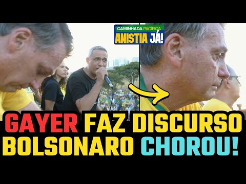 🔥GUSTAVO GAYER FAZ BOLSONARO CHORAR COM DISCURSO EMOCIONANTE! 🇧🇷💥 #bolsonaro #política