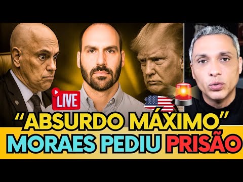 🚨 ABSURDO! PGR PEDE PRISÃO DE EDUARDO BOLSONARO POR EXPOR MORAES!