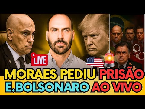 🔴 AO VIVO:EDUARDO BOLSONARO PODE SER PRESO POR M0R4ES? PGR PEDE INVESTIGAÇÃO #bolsonaro #política