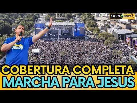 MARCHA PARA JESUS 2025 ! GOVERNADOR TARCISIO E BOLSONARO JUNTOS! #crentenews #marchaparajesus