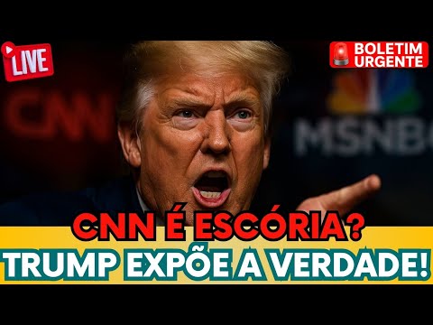 🚨 TRUMP HUMILHA CNN AO VIVO: “VOCÊS ME DÃO NOJO, SÃO UNS LIXO!”