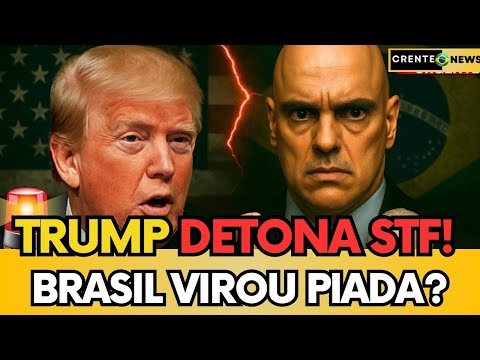 🚨 STF VIRA PIADA INTERNACIONAL! TRUMP HUMILHA O “X DE PINGUIM” E EXPÕE O BRASIL!
