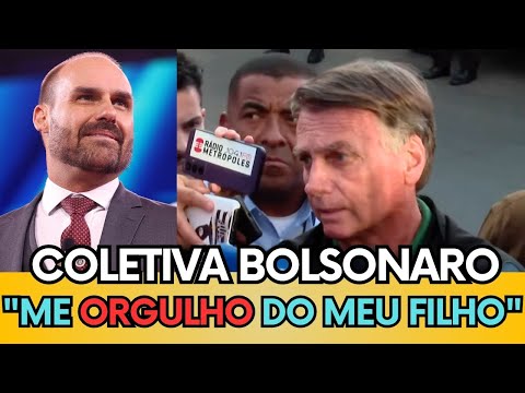 BOLSONARO MANDA RECADO "EU ME ORGULHO DO MEU FILHO˜ EM COLETIVA DE IMPRENSA! #bolsonaro