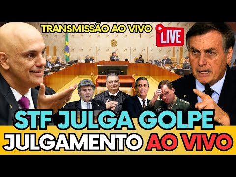🔴 STF JULGA GOLPE DE ESTADO: MORAES X BOLSONARO ASSISTA O JULGAMENTO AO VIVO! 🔴#bolsonaro #política