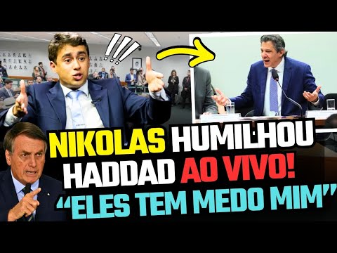 🔥 HUMILHADO AO VIVO! HADDAD TREME DIANTE DE NIKOLAS FERREIRA!