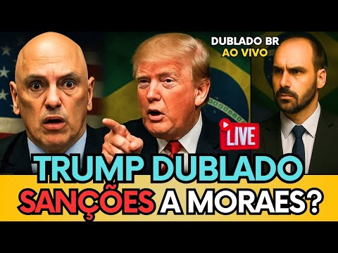 🚨 TRUMP PODE AJUDAR  BOLSONARO CONTRA M0R4ES? TRUMP DUBLADO BR #bolsonaro #trump