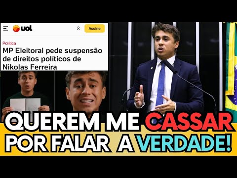 🛑 NIKOLAS DESMASCARA O SISTEMA “QUEREM ME CALAR POR FALAR A VERDADE” #nikolasferreira