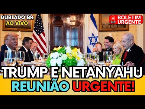 🚨TRUMP FAZ JANTAR COM PRESINDENTE DE ISRAEL PARA ACORDO DE PAZ EM GAZA! TRUMP DUBLADO BR #bolsonaro