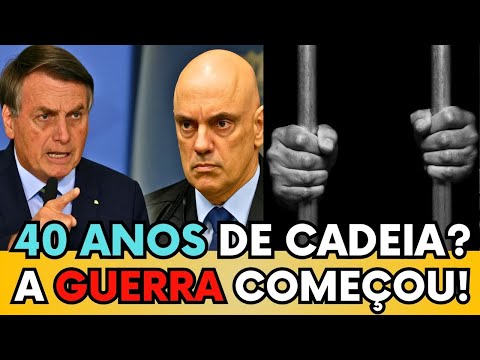 🚨🇧🇷 PGR PEDE 40 ANOS DE PRISÃO PARA BOLSONARO! A GUERRA COMEÇOU! 🔥