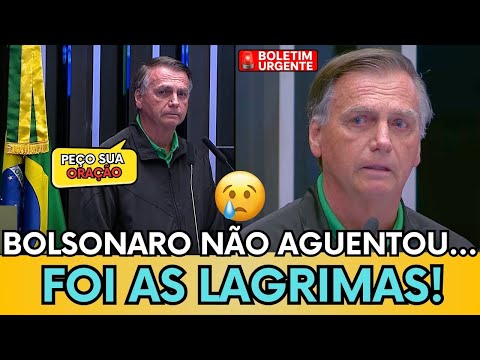 BOLSONARO SE EMOCIONA NO SENADO, PEDE ORAÇÃO E COMOVE O BRASIL!