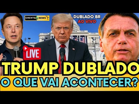 🚨TRUMP FAZ ANÚNCIO CASA BRANCA AVALIA NOVAS SANÇOES" TRUMP DUBLADO BR #bolsonaro