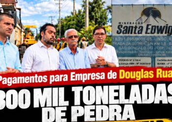 Pedreira da família de Altineu forneceu 300 mil toneladas de pedra para obras da secretaria de Douglas Ruas