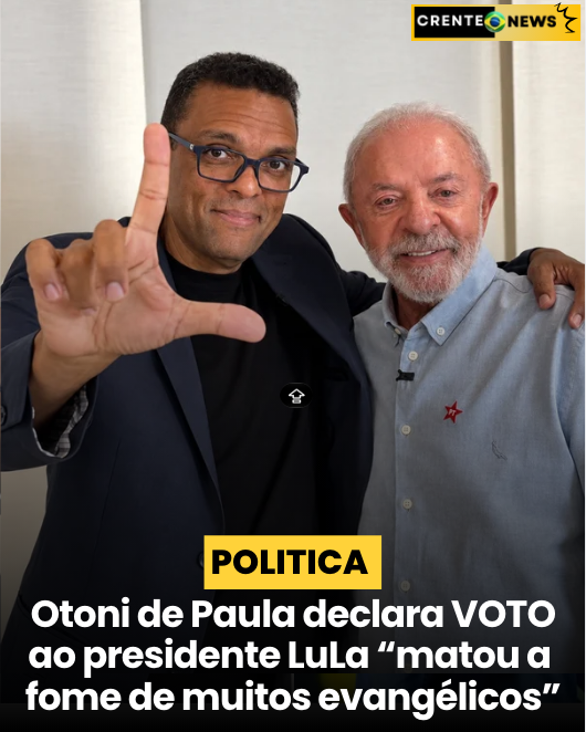 Otoni de Paula declara voto em Lula e declara "matou a fome de muitos evangélicos" 1 Captura de Tela 2026 10 02 as 23.09.43